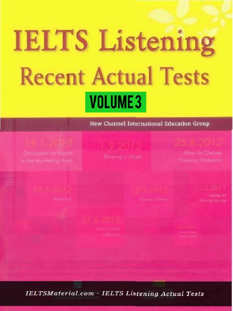 Ielts Listening Practice Test Vol 3 China