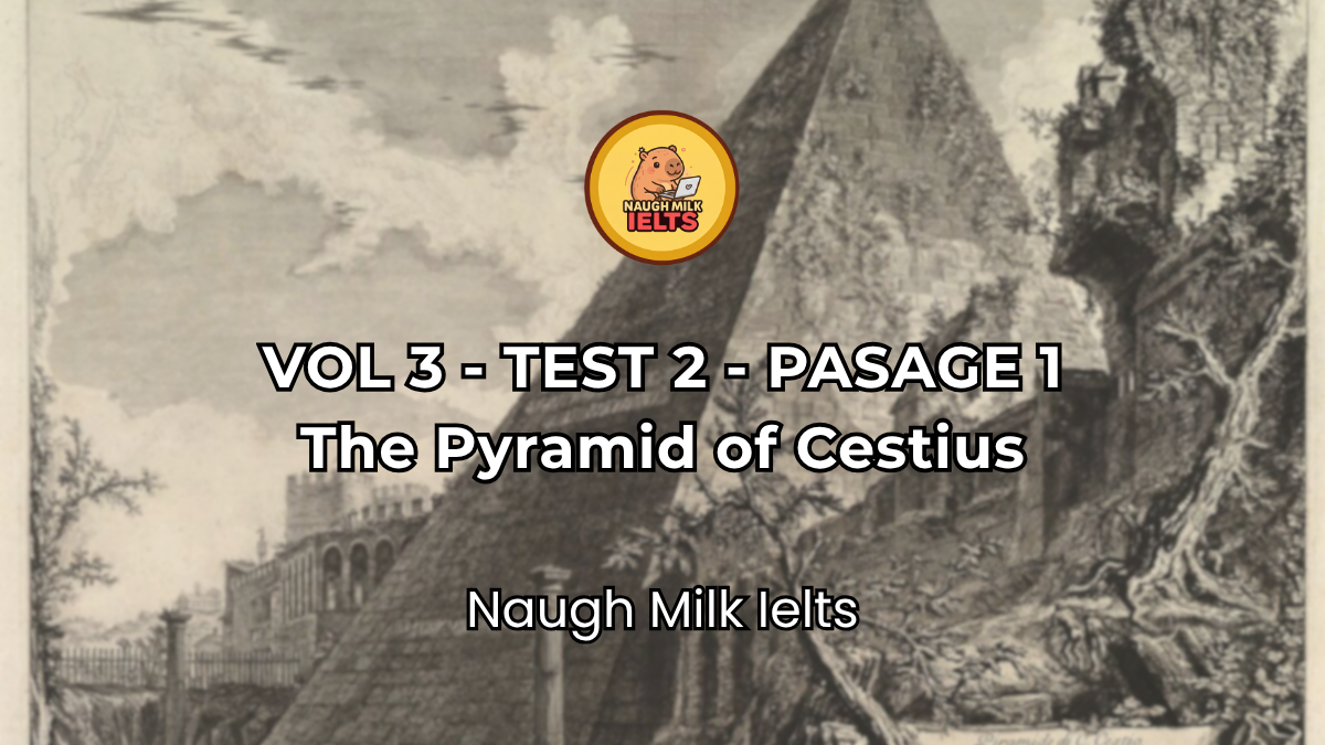 VOLUME 3 - TEST 2 - PASSAGE 1: The Pyramid of Cestius
